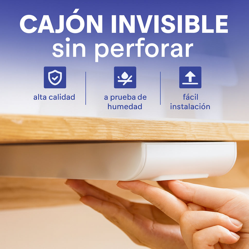 HideBox®️|Cajón adhesivo