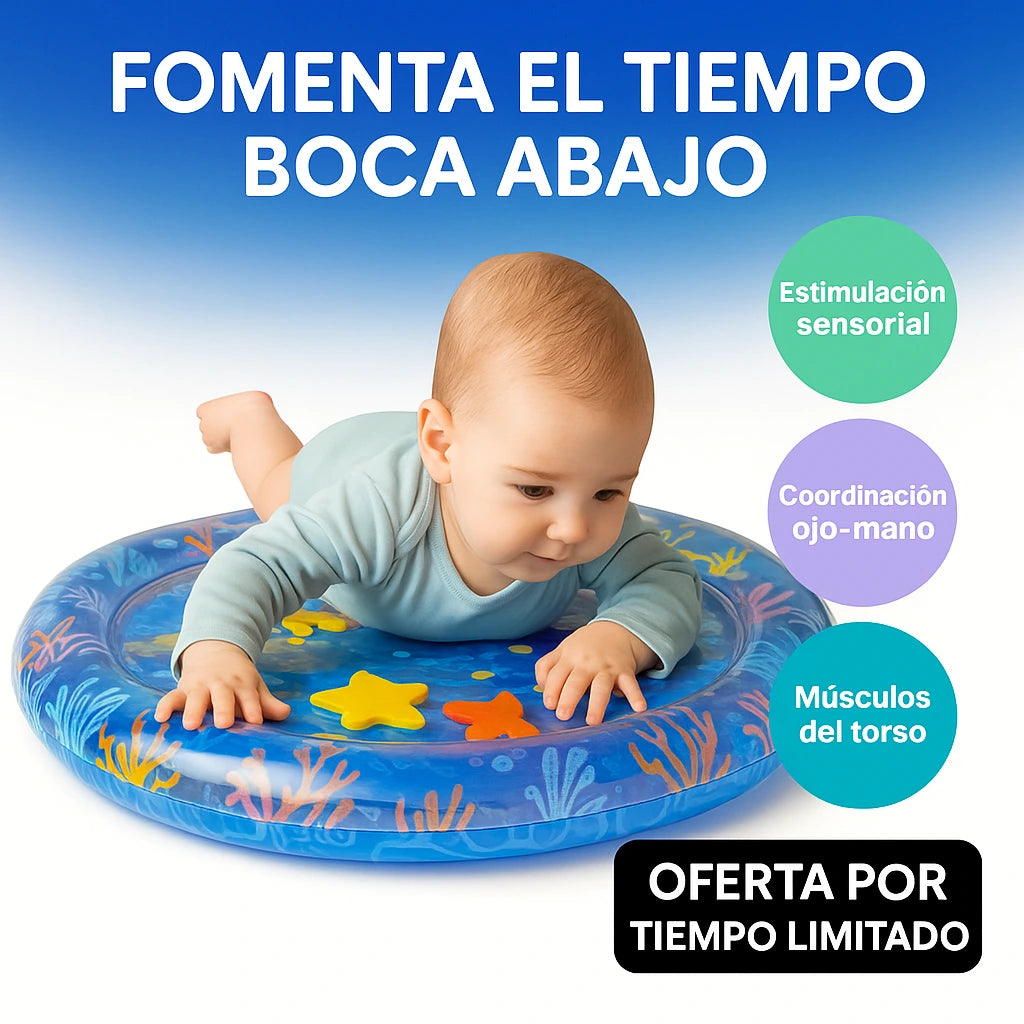 AquaBoo®️|Tapete Sensorial de Agua para Bebés