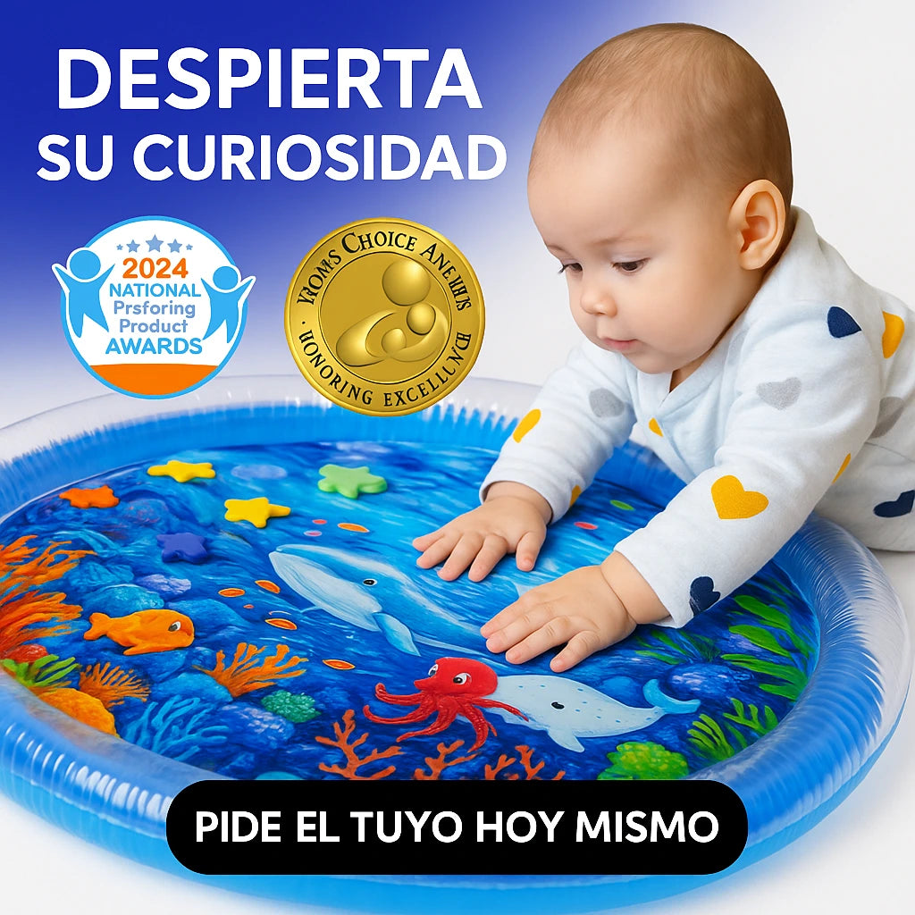 AquaBoo®️|Tapete Sensorial de Agua para Bebés