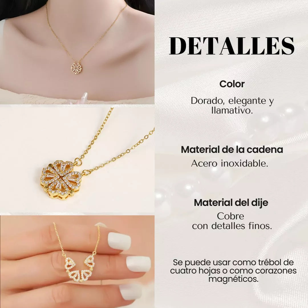 LuvTrove®️|Collar Trébol Corazón