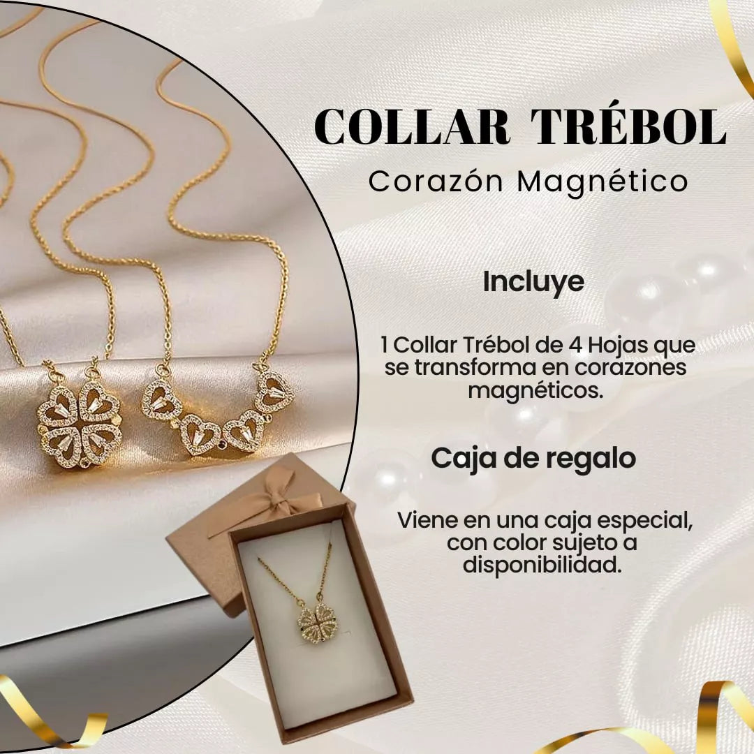LuvTrove®️|Collar Trébol Corazón