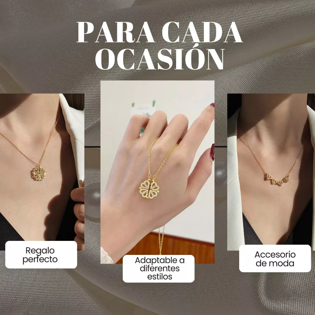 LuvTrove®️|Collar Trébol Corazón