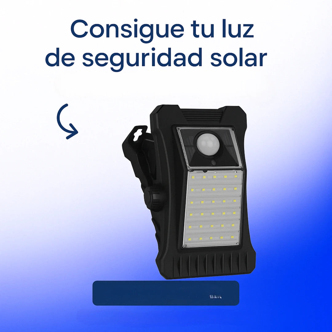Solvix®️|Luz Solar Inteligente con Clip y Sensor de Movimiento