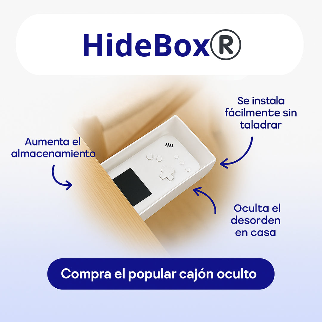 HideBox®️|Cajón adhesivo