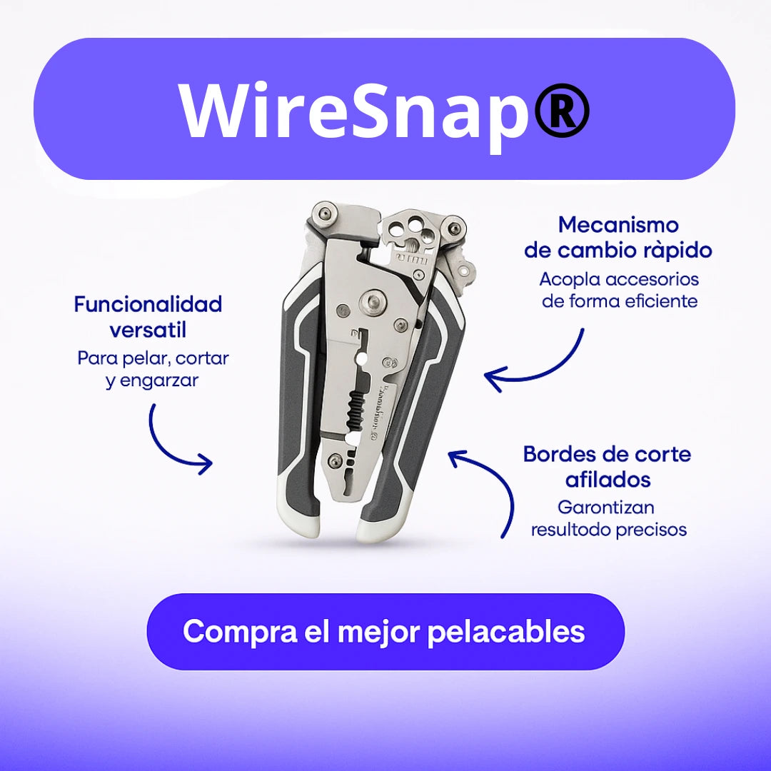 WireSnap®️|Alicate Pelacable