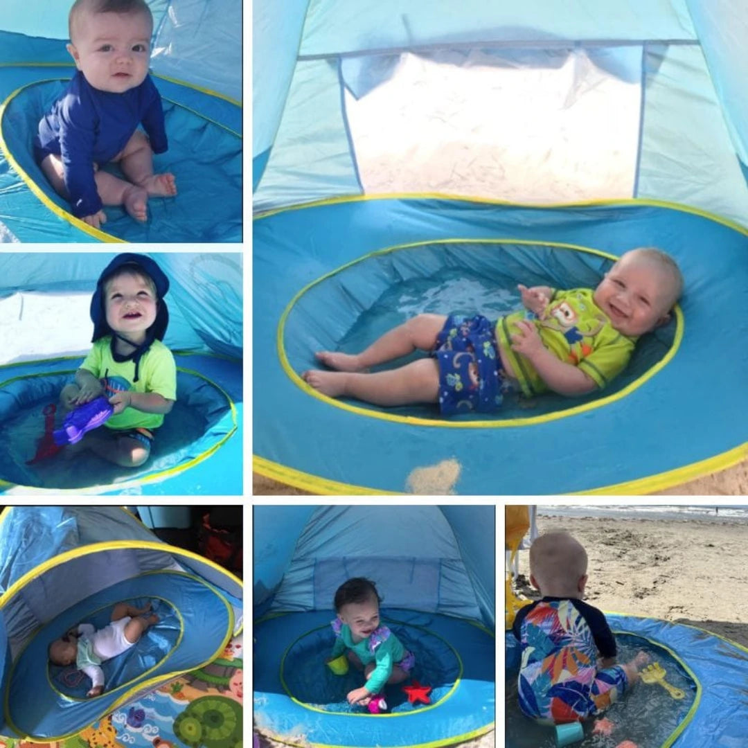 SunBebe®️|Carpa Bebé con Minipiscina