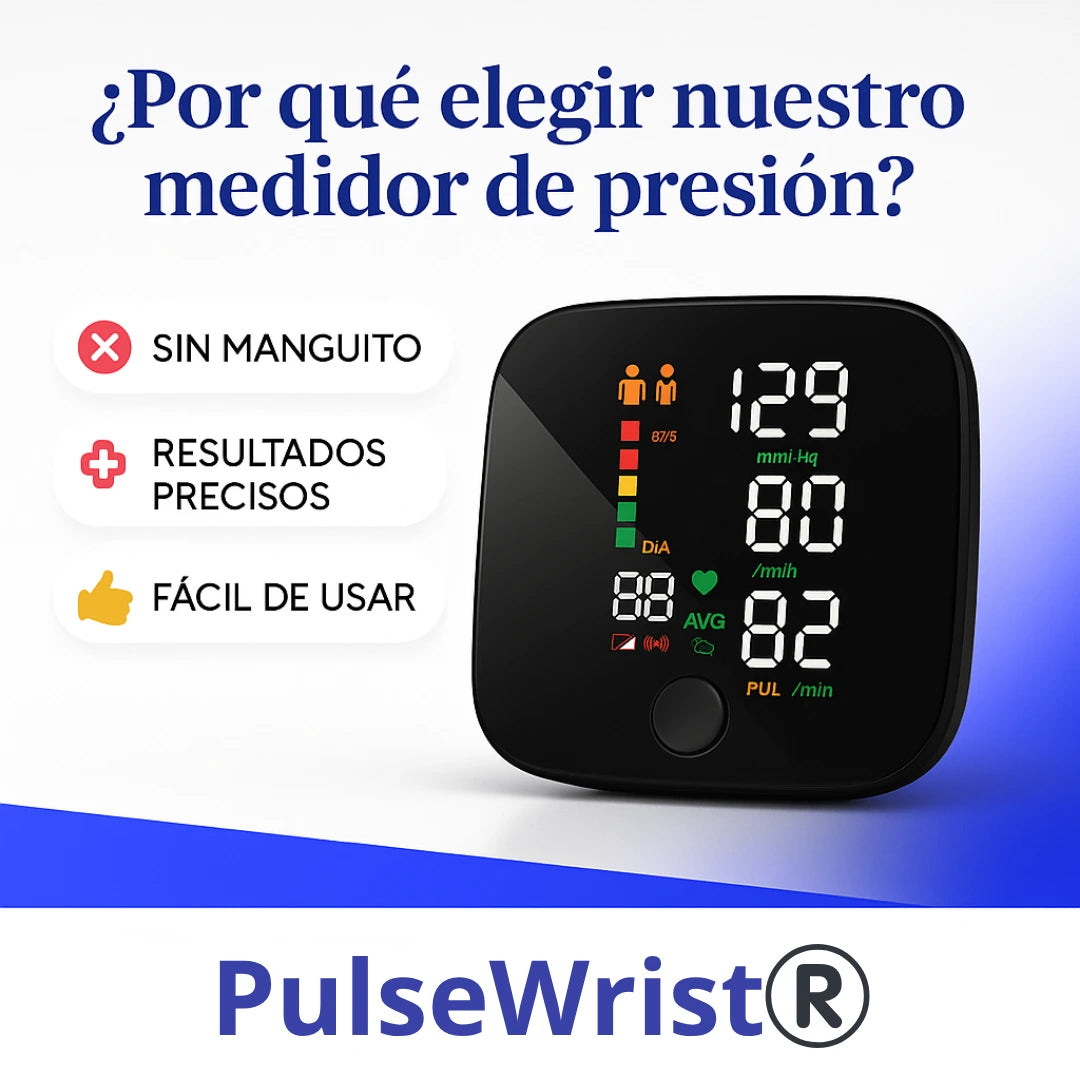PulseWrist®️|Tensiómetro Digital