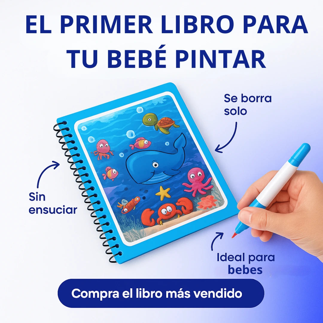 Pintabebé®️|Libro de agua para bebes