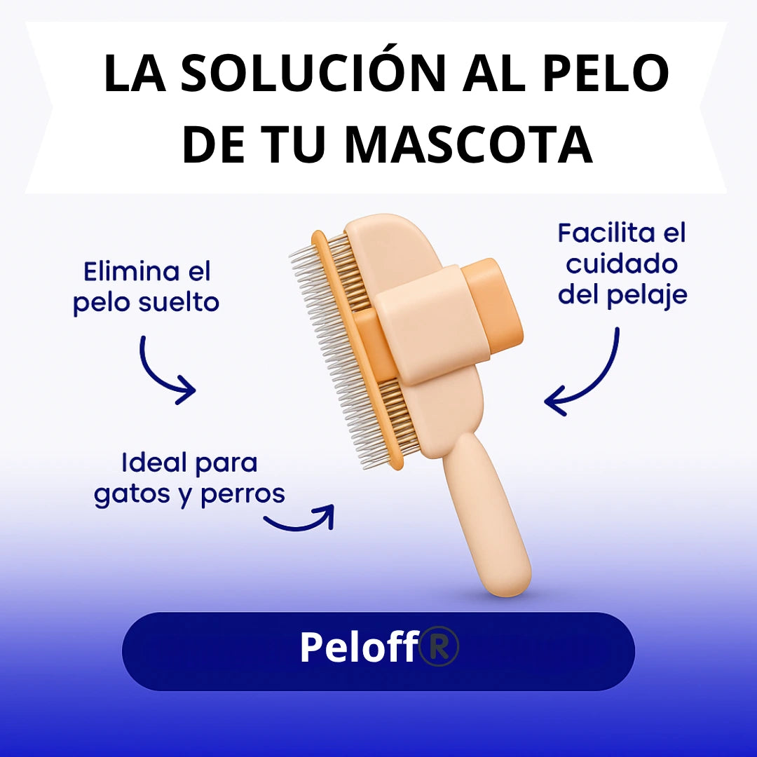 Peloff®️|Cepillo para mascotas