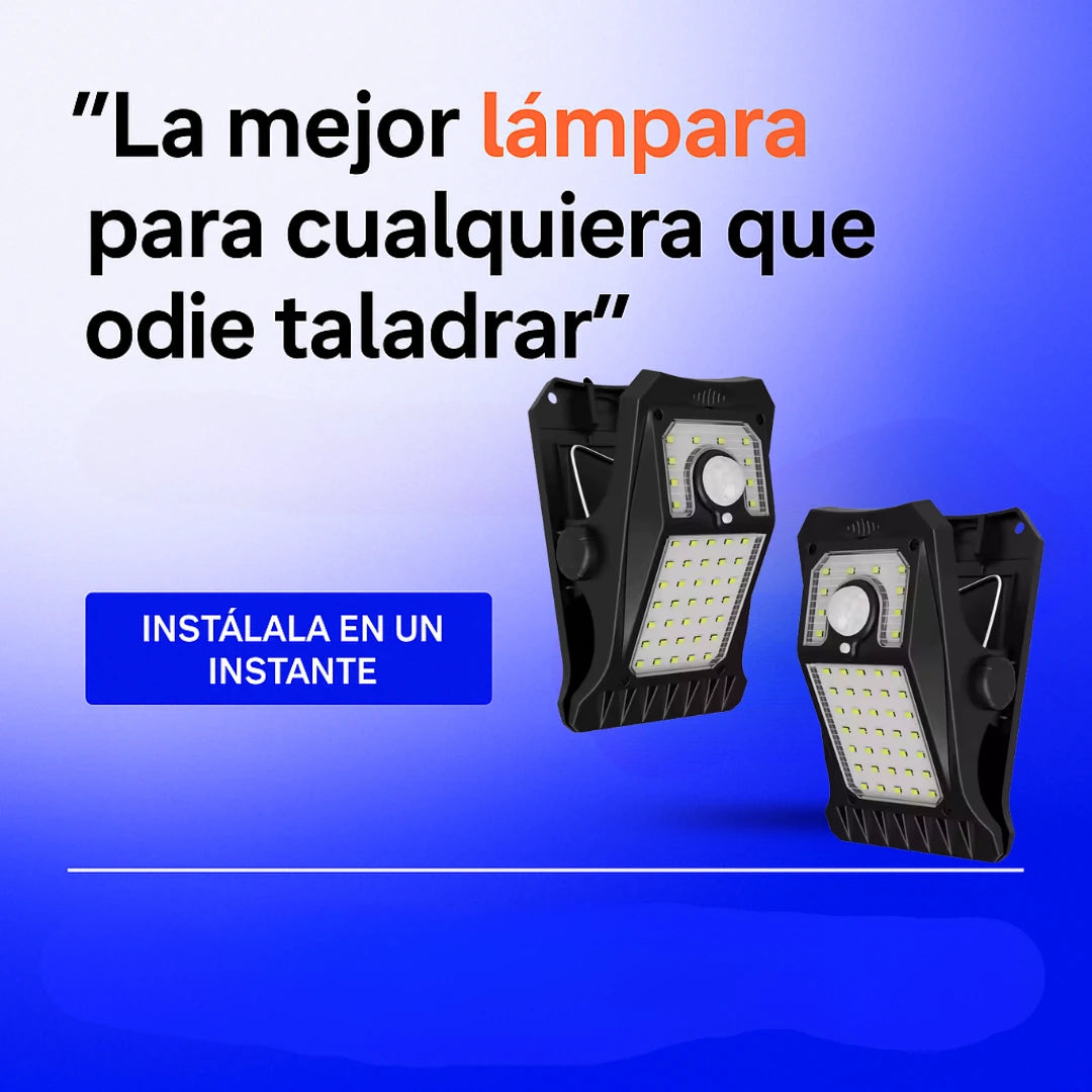 Solvix®️|Luz Solar Inteligente con Clip y Sensor de Movimiento