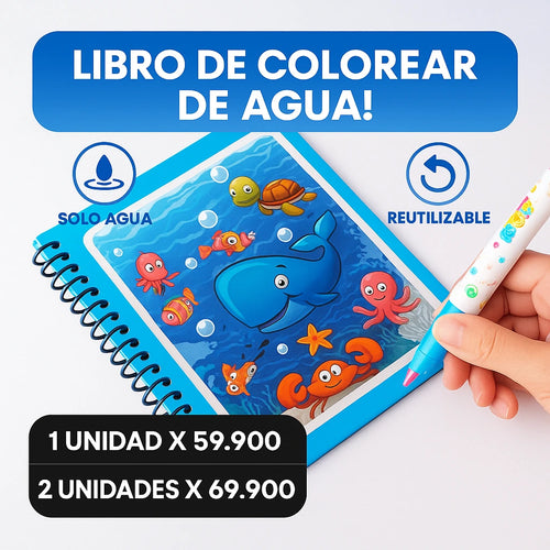 Pintabebé®️|Libro de agua para bebes