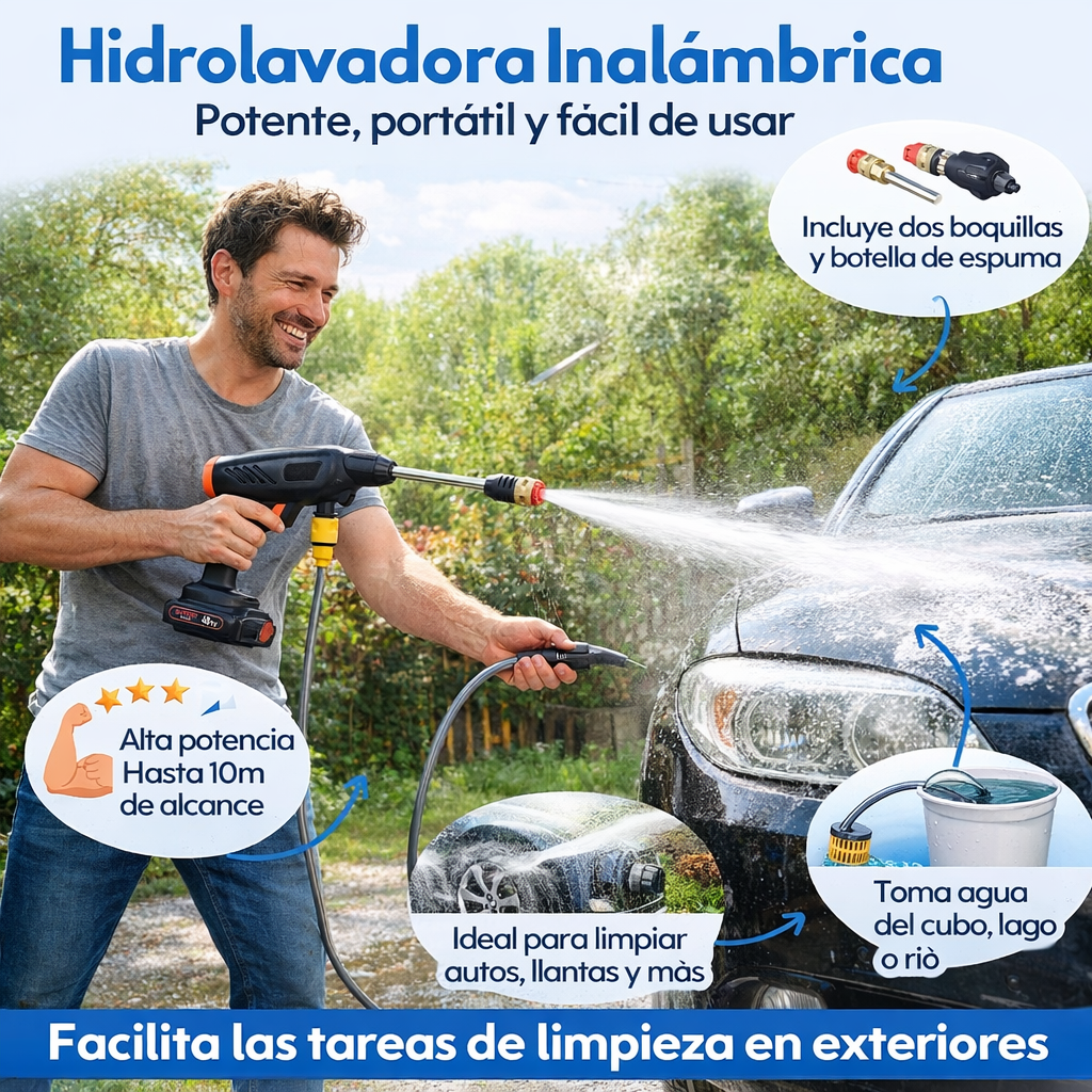 HidroMax®️| Limpieza Potente Donde Quieras