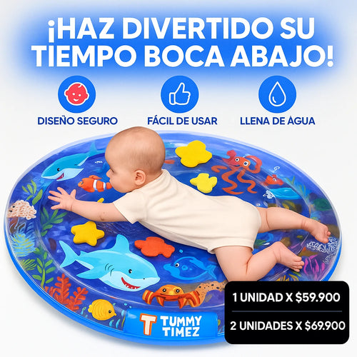 AquaBoo®️|Tapete Sensorial de Agua para Bebés