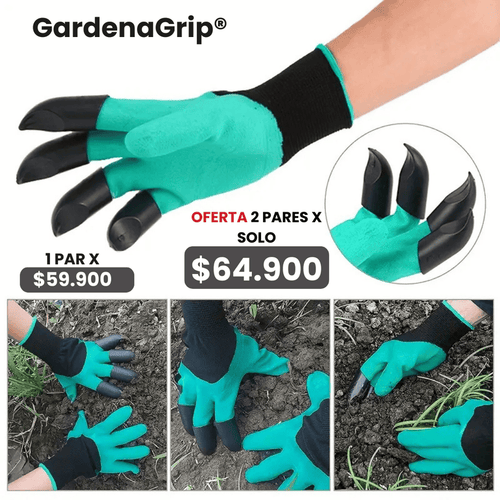 GardenaGrip®️|Guantes de Jardinería con Garras Duraderas