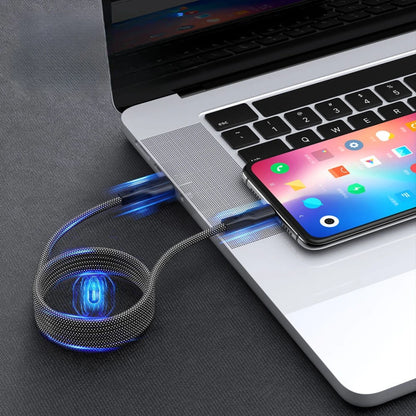 CableMag®️|Cable USB Magnético Enrrollable