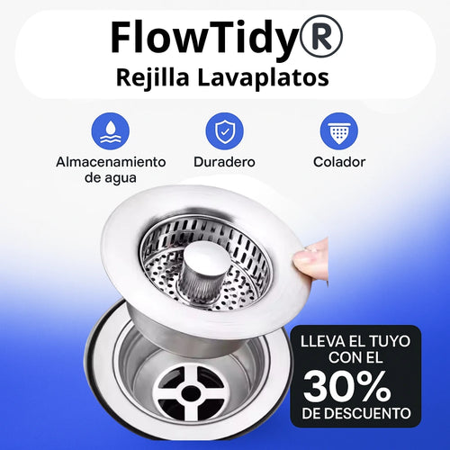 FlowTidy®️|Rejilla Lavaplatos